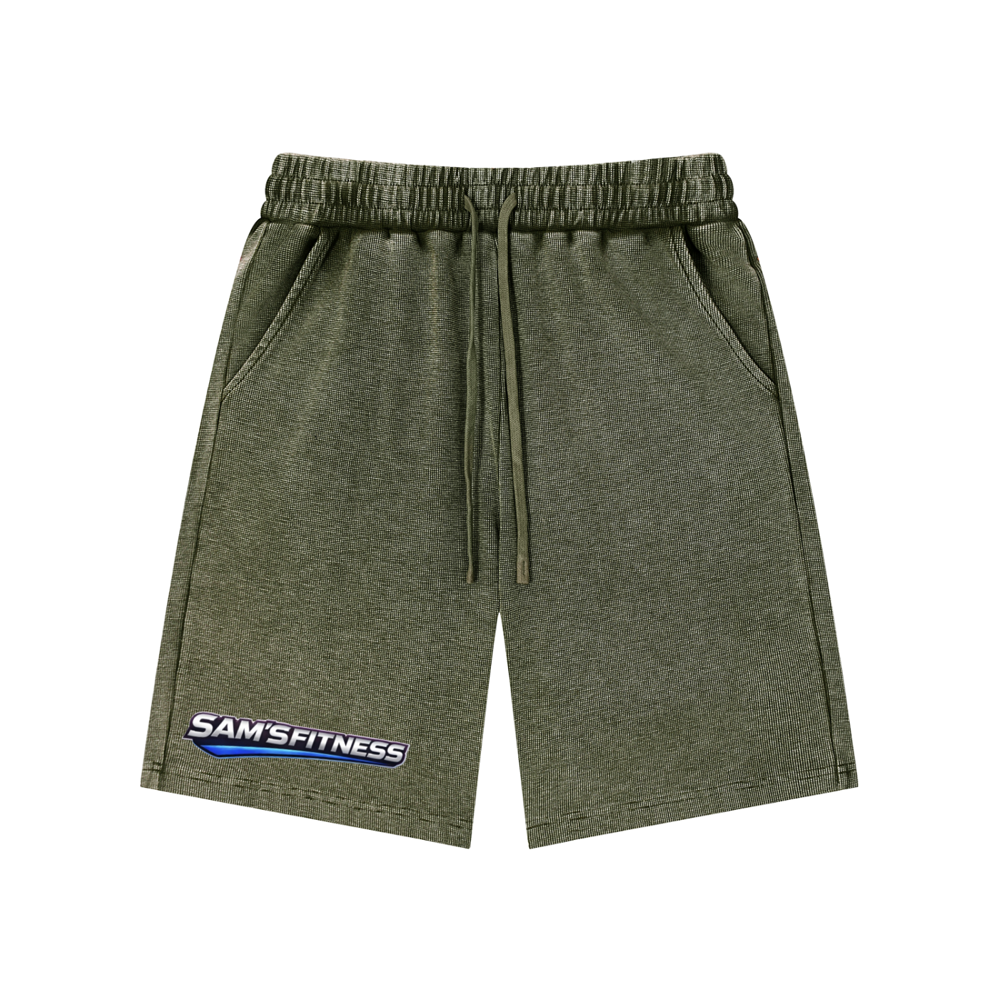 Mineral Wash Waffle Knit Shorts