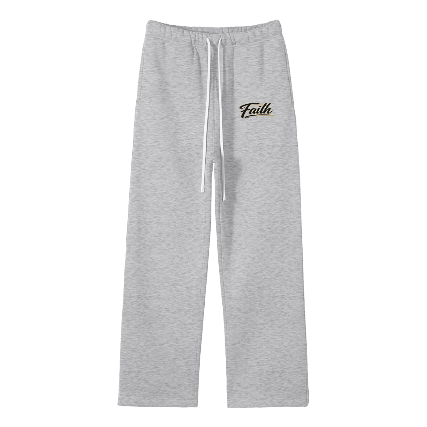 Unisex Solid Color Fleece Straight Leg Pants