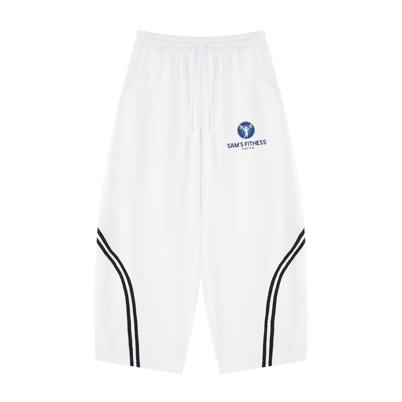 Unisex Wide Leg Piping Sweatpants
