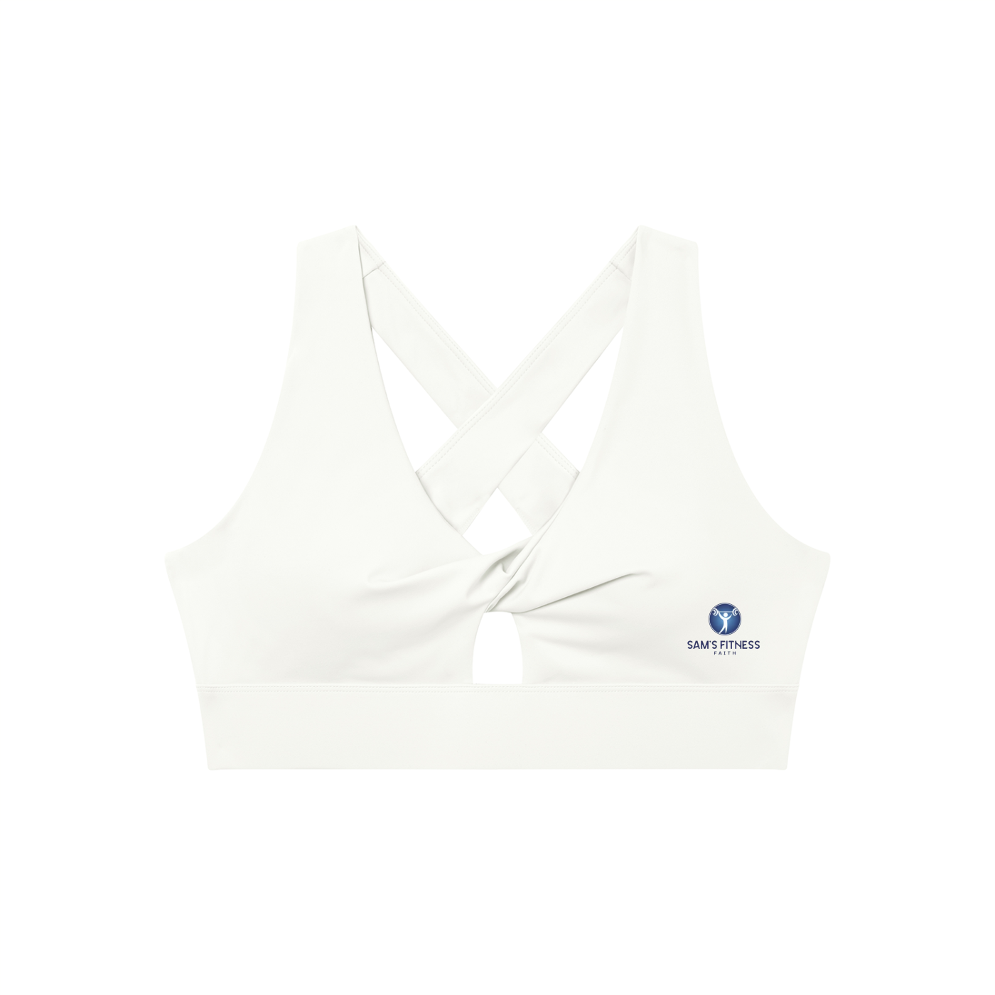 Women's Twist Front V-Neck Sports Bra