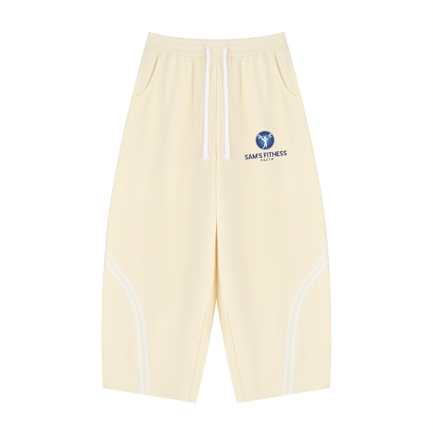Unisex Wide Leg Piping Sweatpants