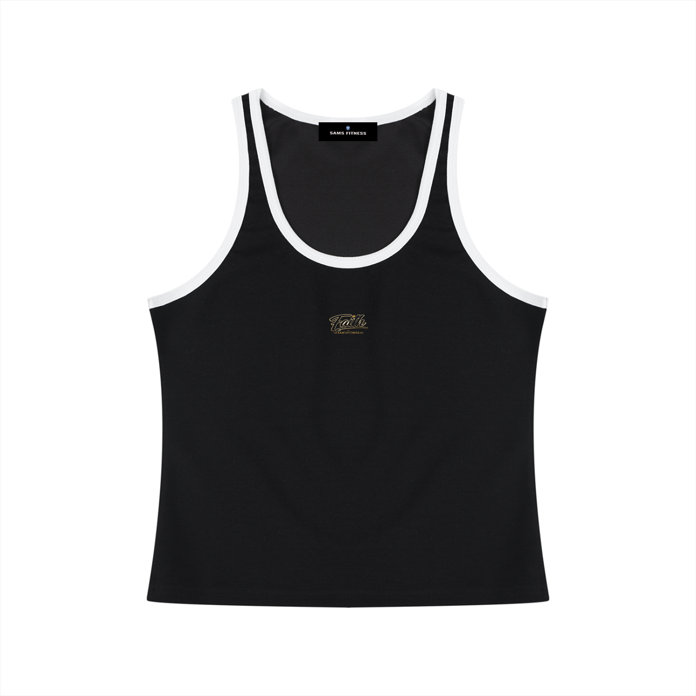 Women's Color Block Cropped Tank Top