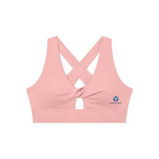Women's Twist Front V-Neck Sports Bra