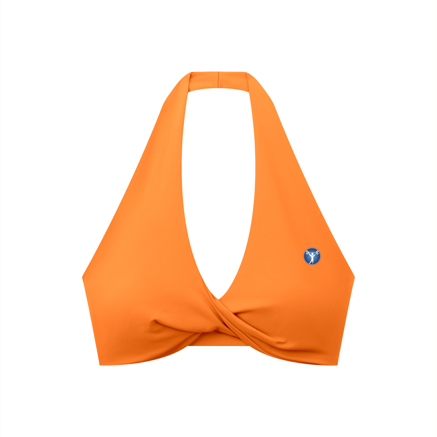 Women's Pleated Halter Sports Bra