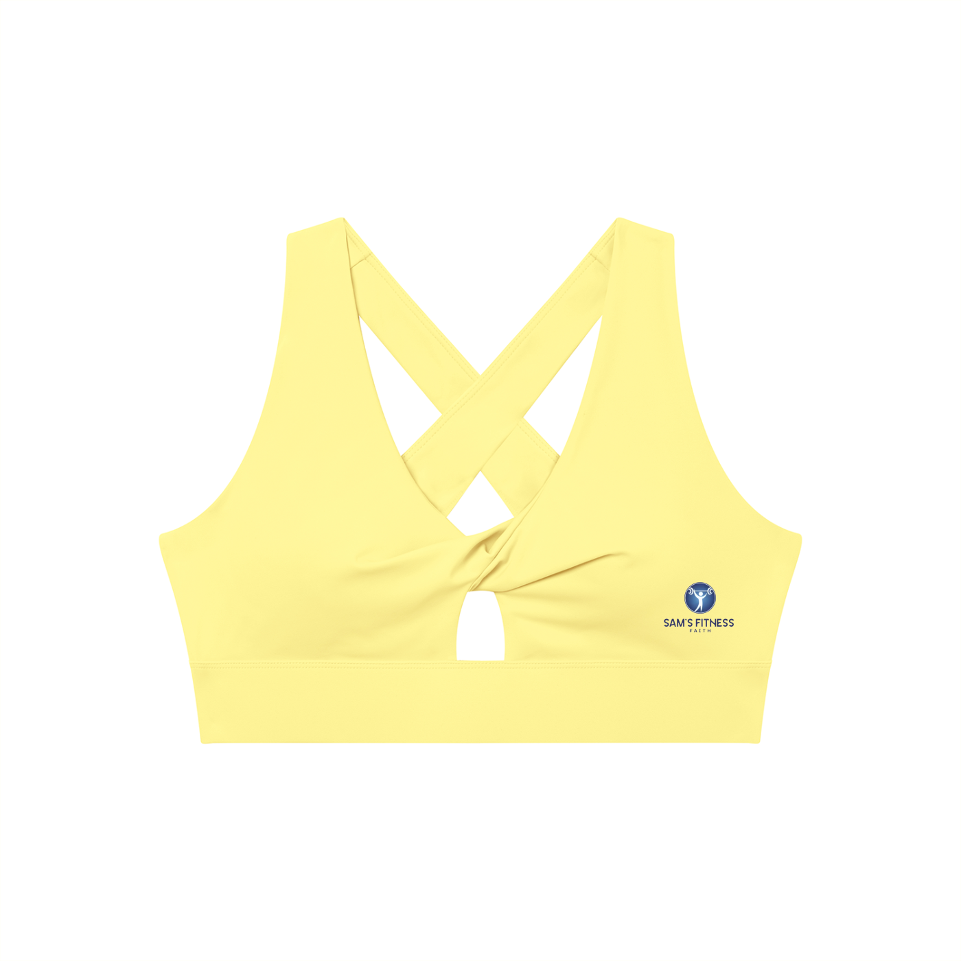 Women's Twist Front V-Neck Sports Bra