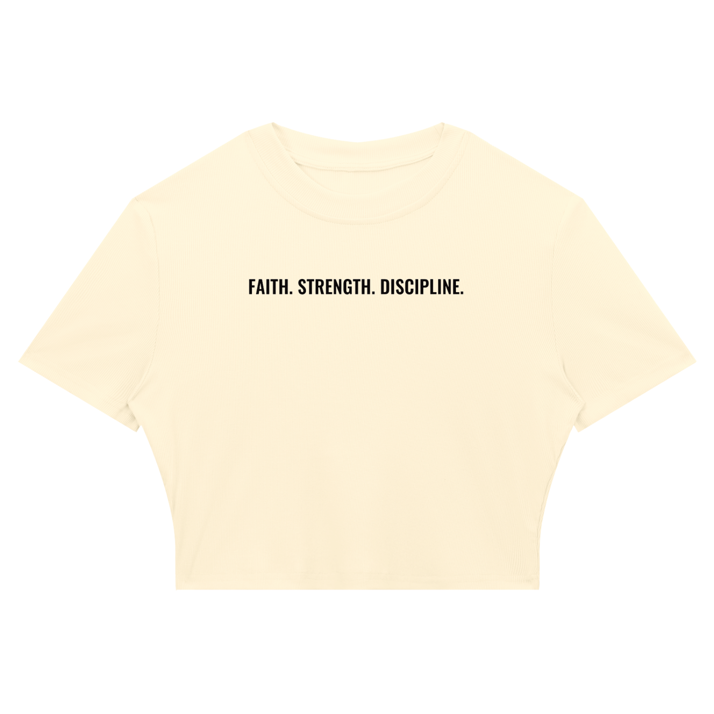 Women's Slim Ribbed Crop T-Shirt