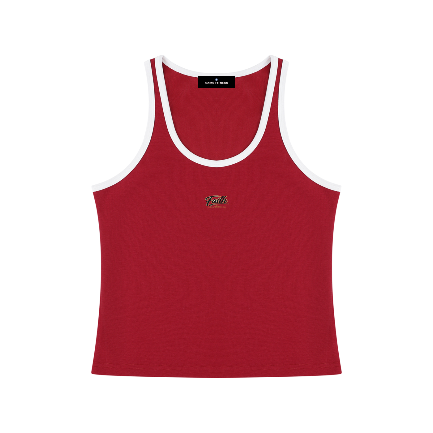 Women's Color Block Cropped Tank Top