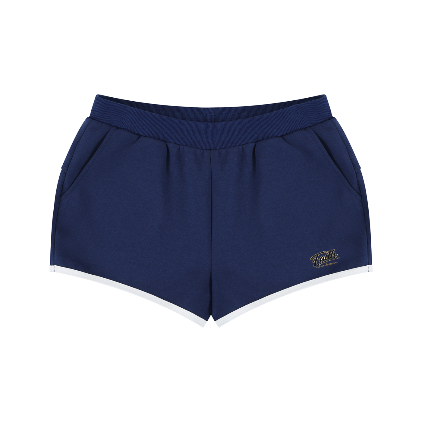 Women's Retro Contrast Binding Shorts