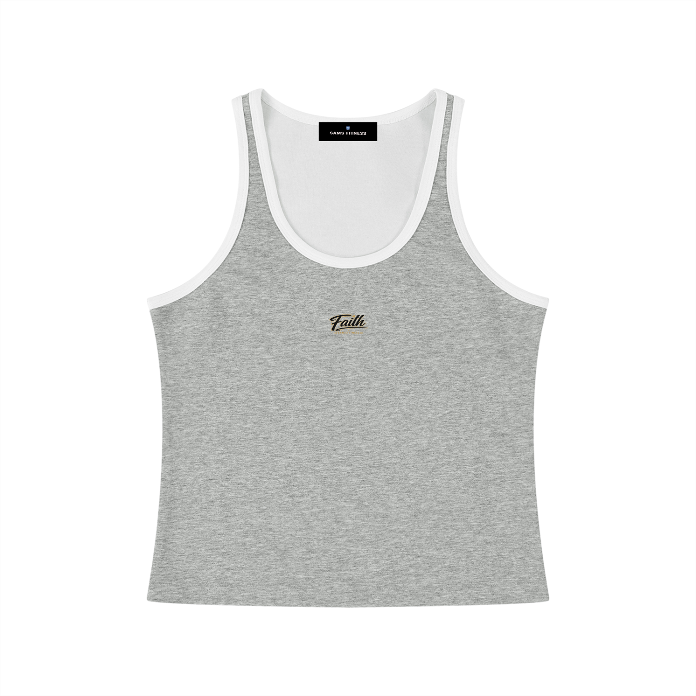 Women's Color Block Cropped Tank Top