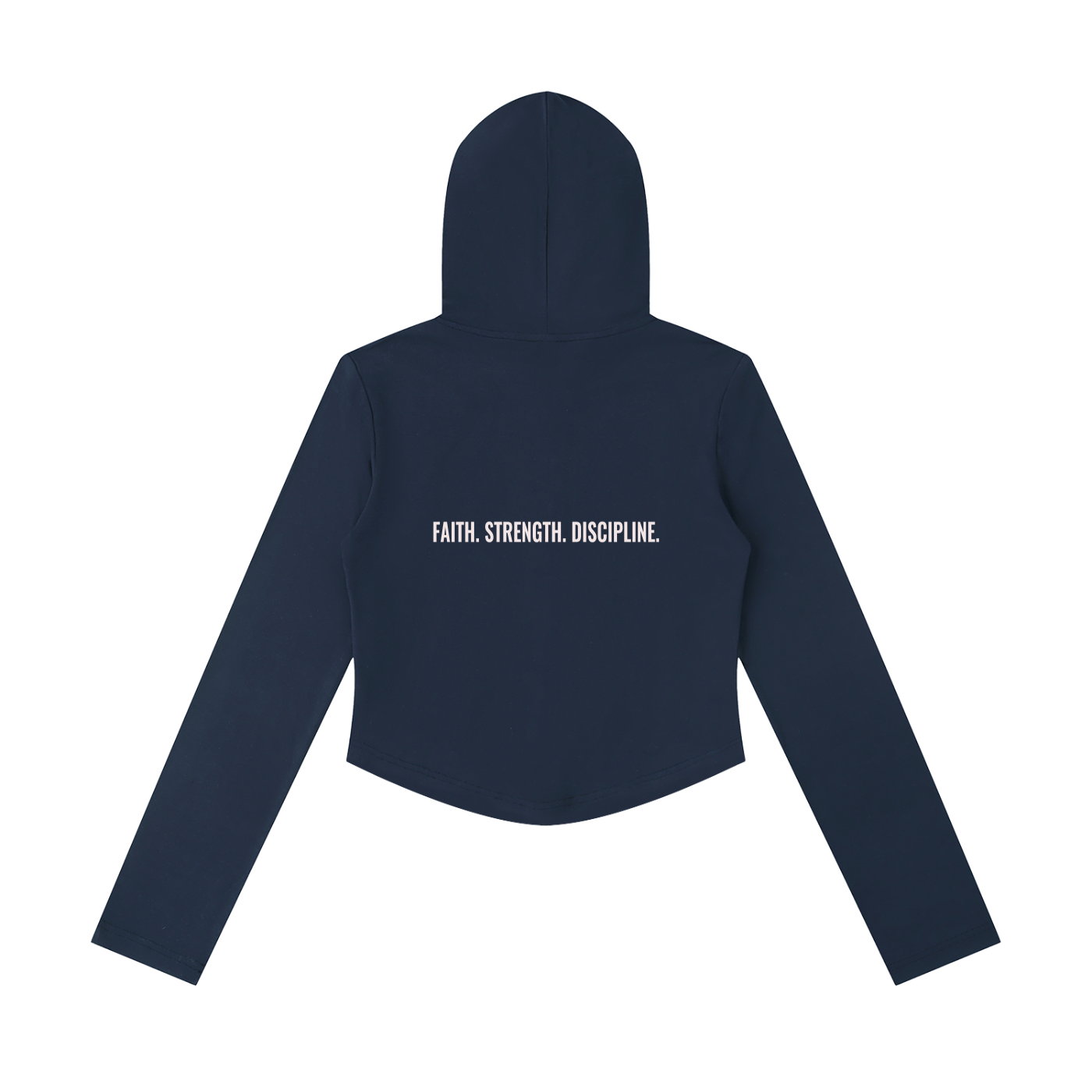 Women's Slim Cropped Full Zip Hoodie
