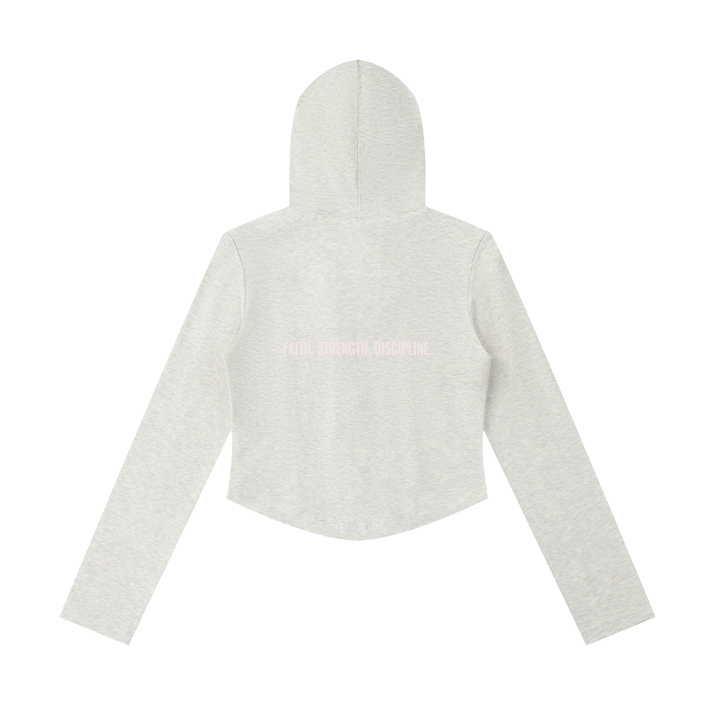 Women's Slim Cropped Full Zip Hoodie