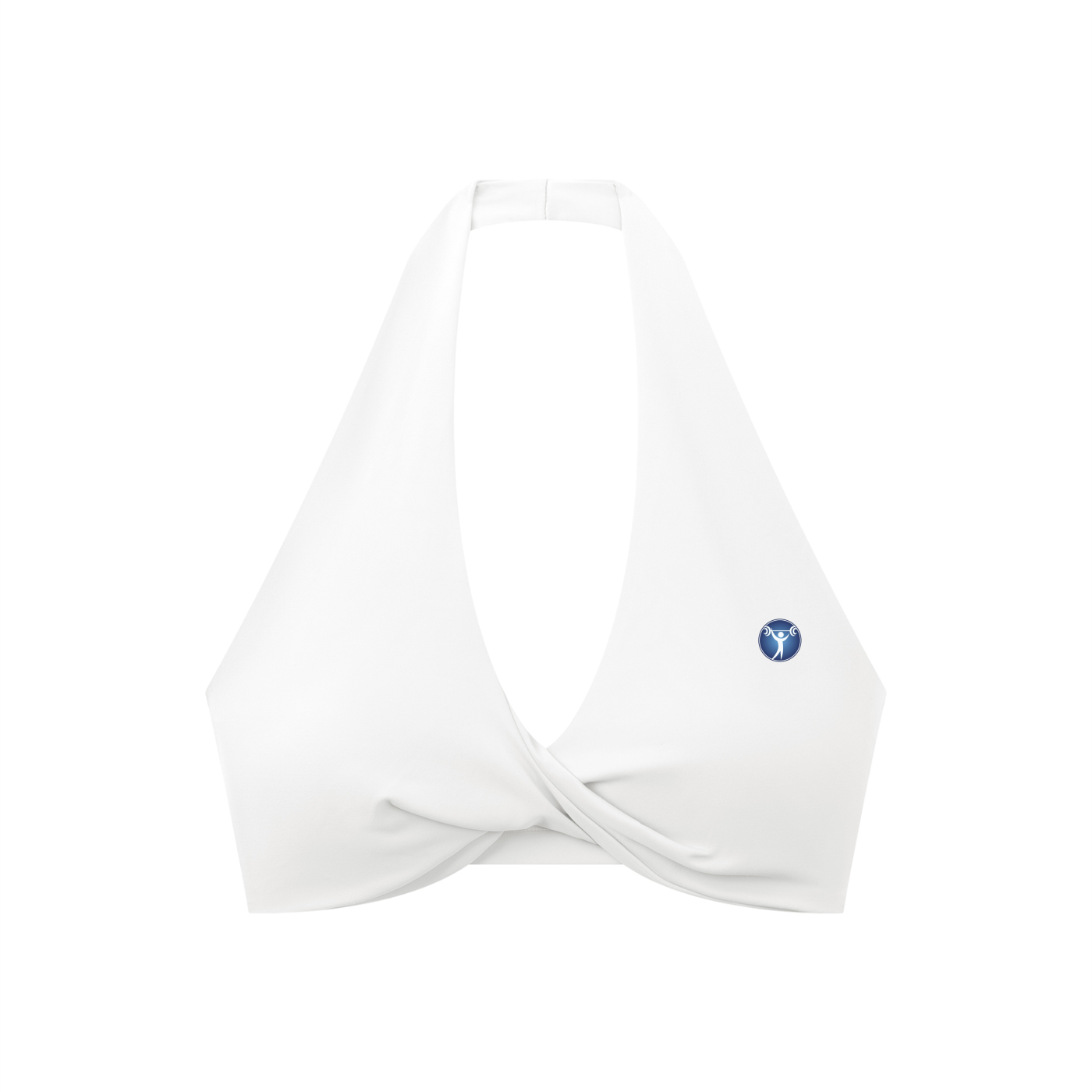 Women's Pleated Halter Sports Bra