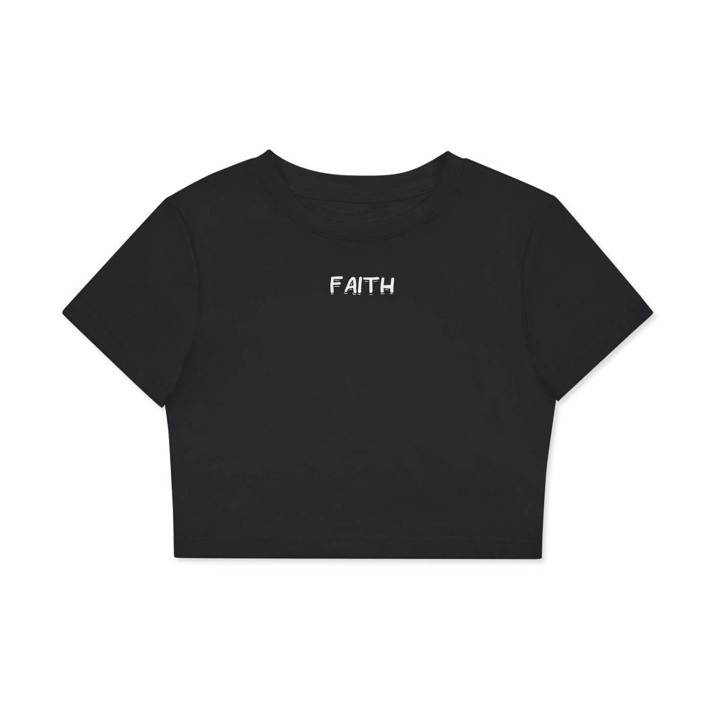 Fitted Crop Cotton T-Shirt