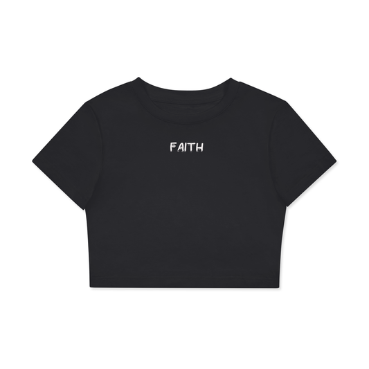 Fitted Crop Cotton T-Shirt