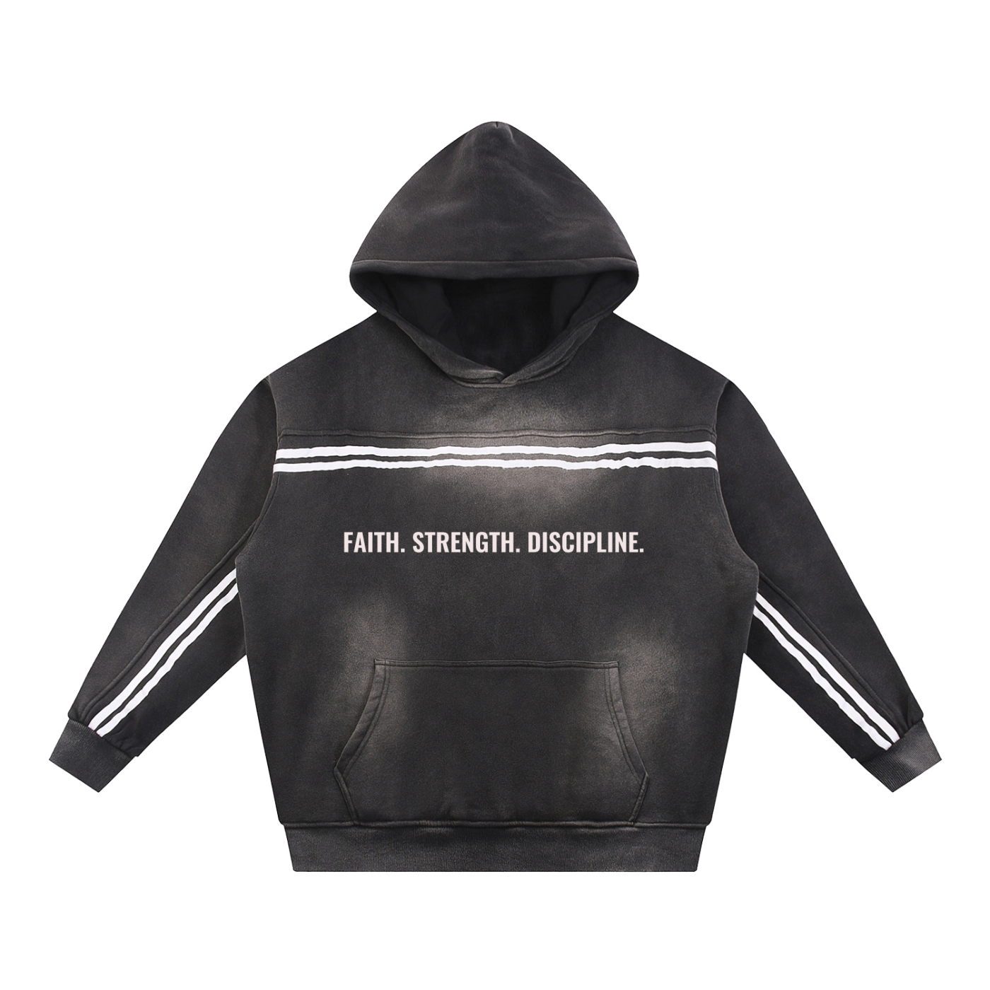 SAMS Sun Fade Contrast Tape Fleece Hoodie