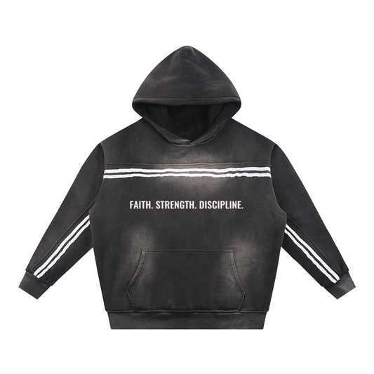 SAMS Sun Fade Contrast Tape Fleece Hoodie