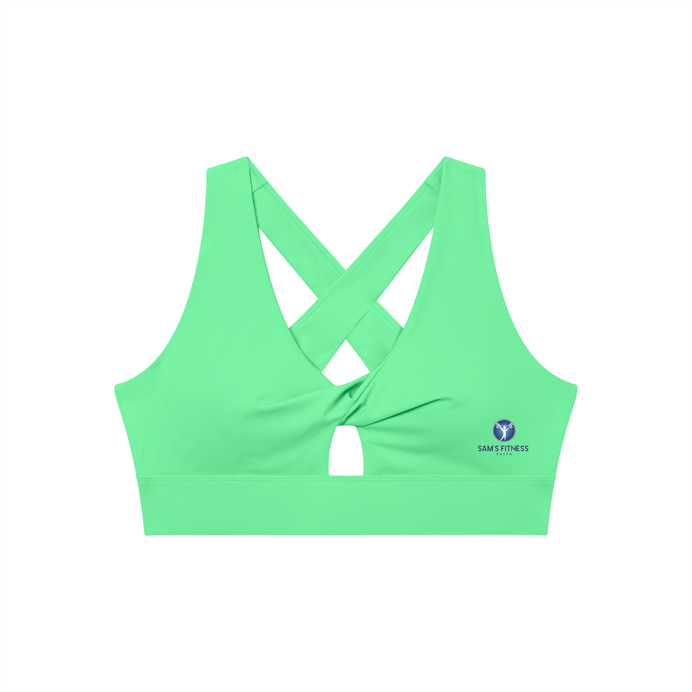 Women's Twist Front V-Neck Sports Bra