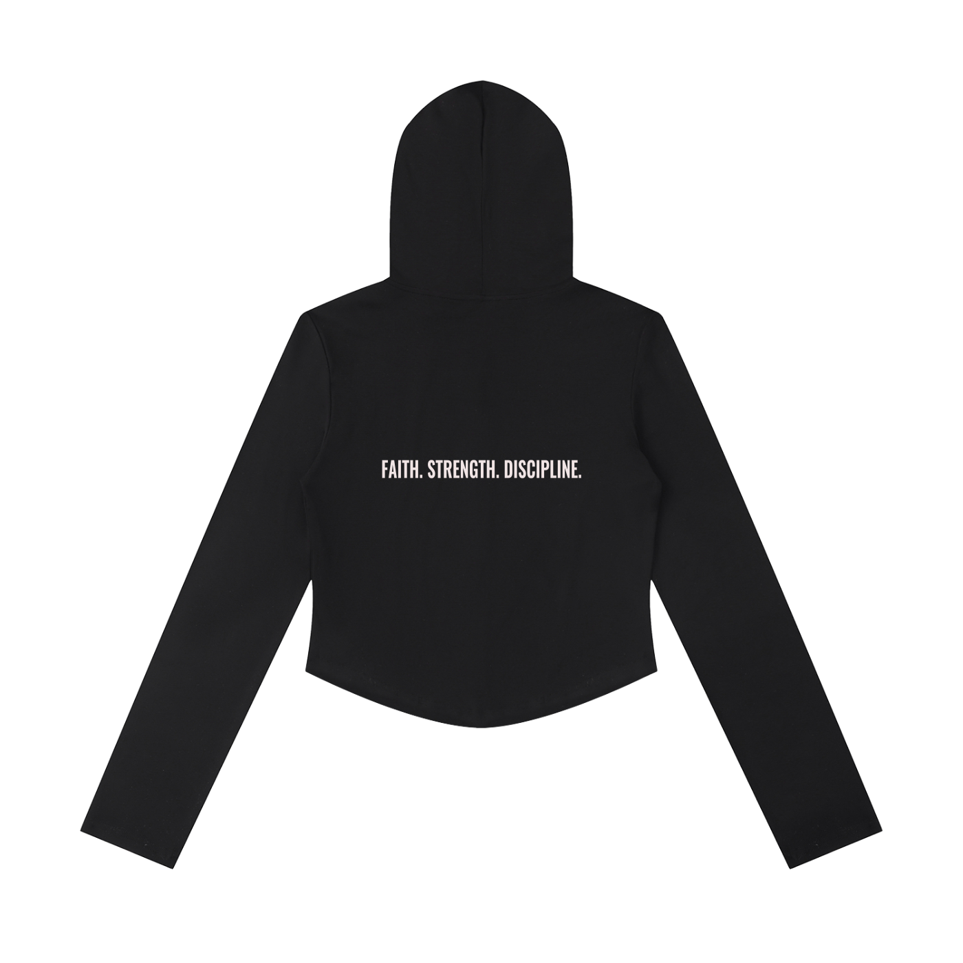 Women's Slim Cropped Full Zip Hoodie