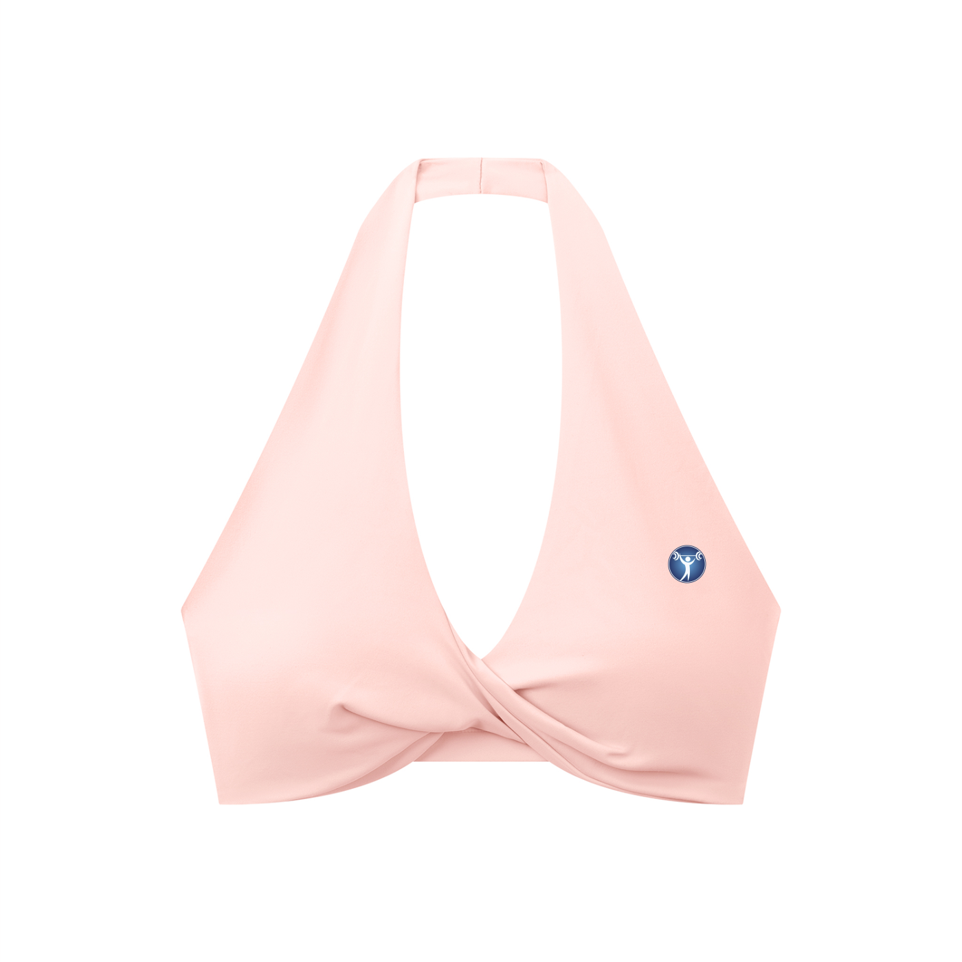 Women's Pleated Halter Sports Bra