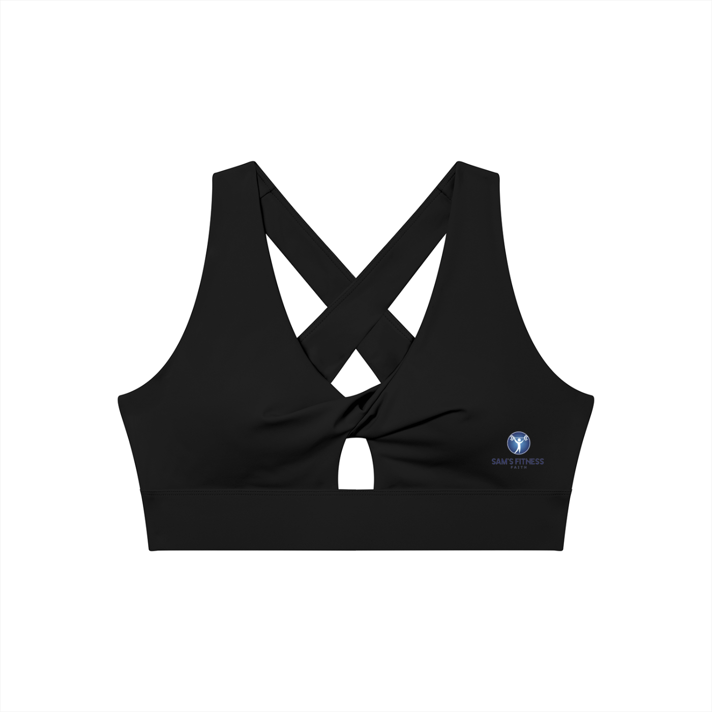 Women's Twist Front V-Neck Sports Bra