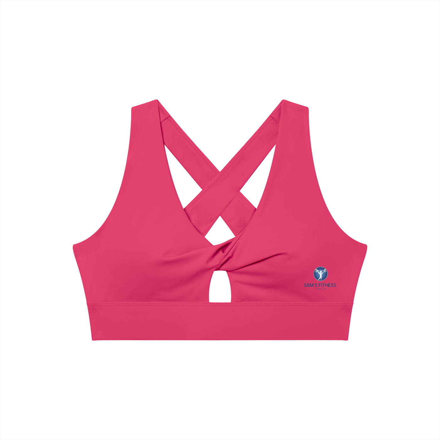 Women's Twist Front V-Neck Sports Bra