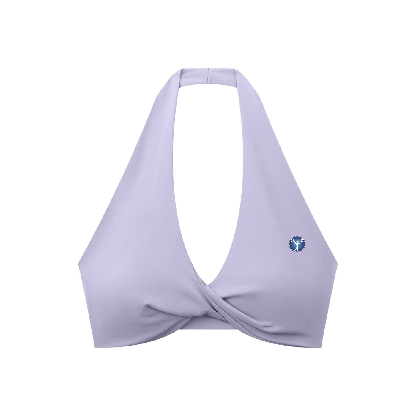 Women's Pleated Halter Sports Bra