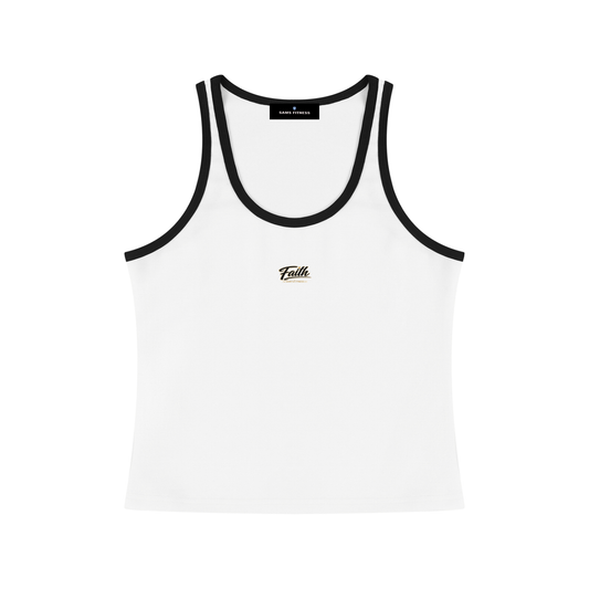 Women's Color Block Cropped Tank Top